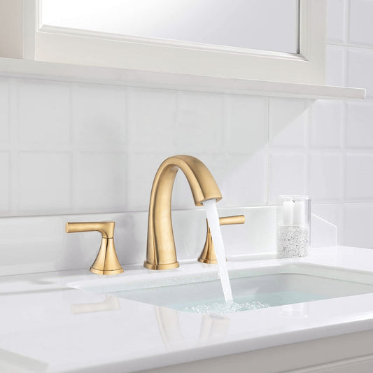 Proox 8 Widespread Bathroom SpotShield Basin Faucet w/ Drain Assembly