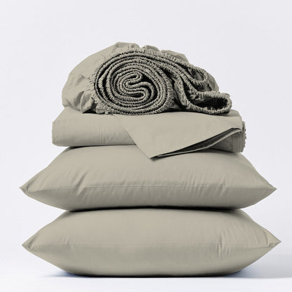 Purity Home 400TC 100% Cotton Long Staple Ultra-soft Percale Sheet Set
