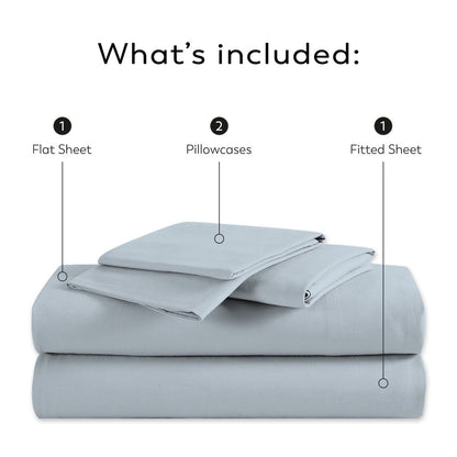 Purity Home 400TC 100% Cotton Super Soft Silky Sateen Sheet Set