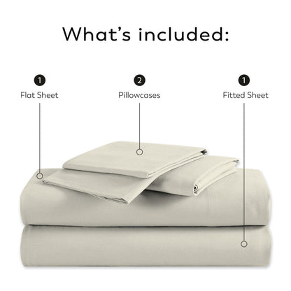 Purity Home 400TC 100% Cotton Super Soft Silky Sateen Sheet Set