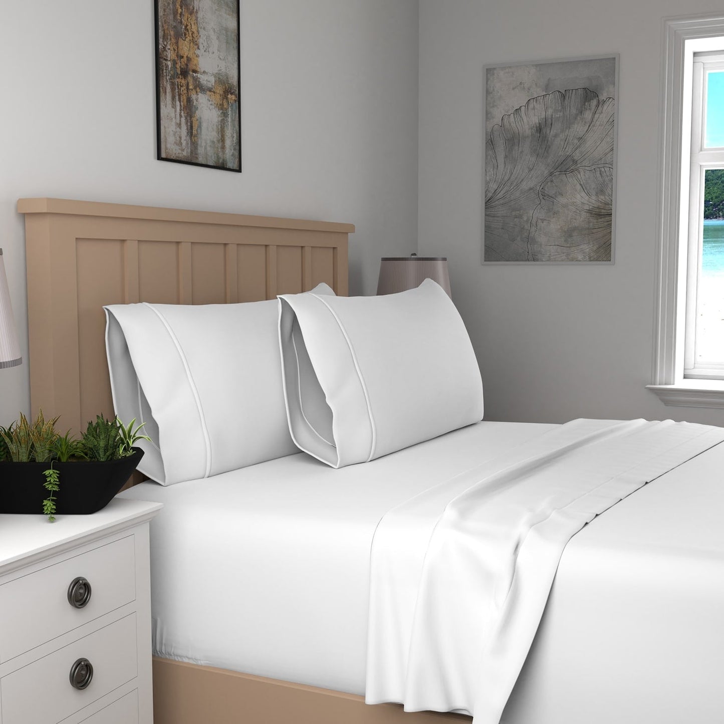 Purity Home Cotton Breathable And Lightweight Deep Pocket Sheet Set