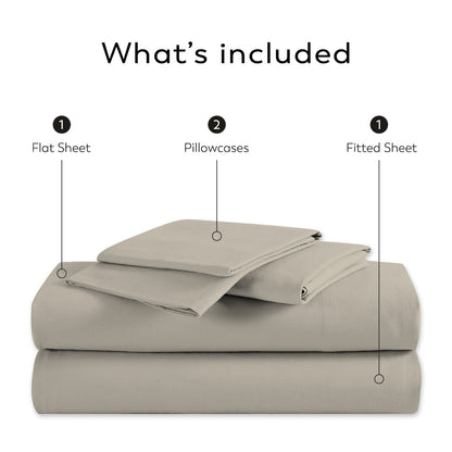 Purity Home Cotton Breathable And Lightweight Deep Pocket Sheet Set