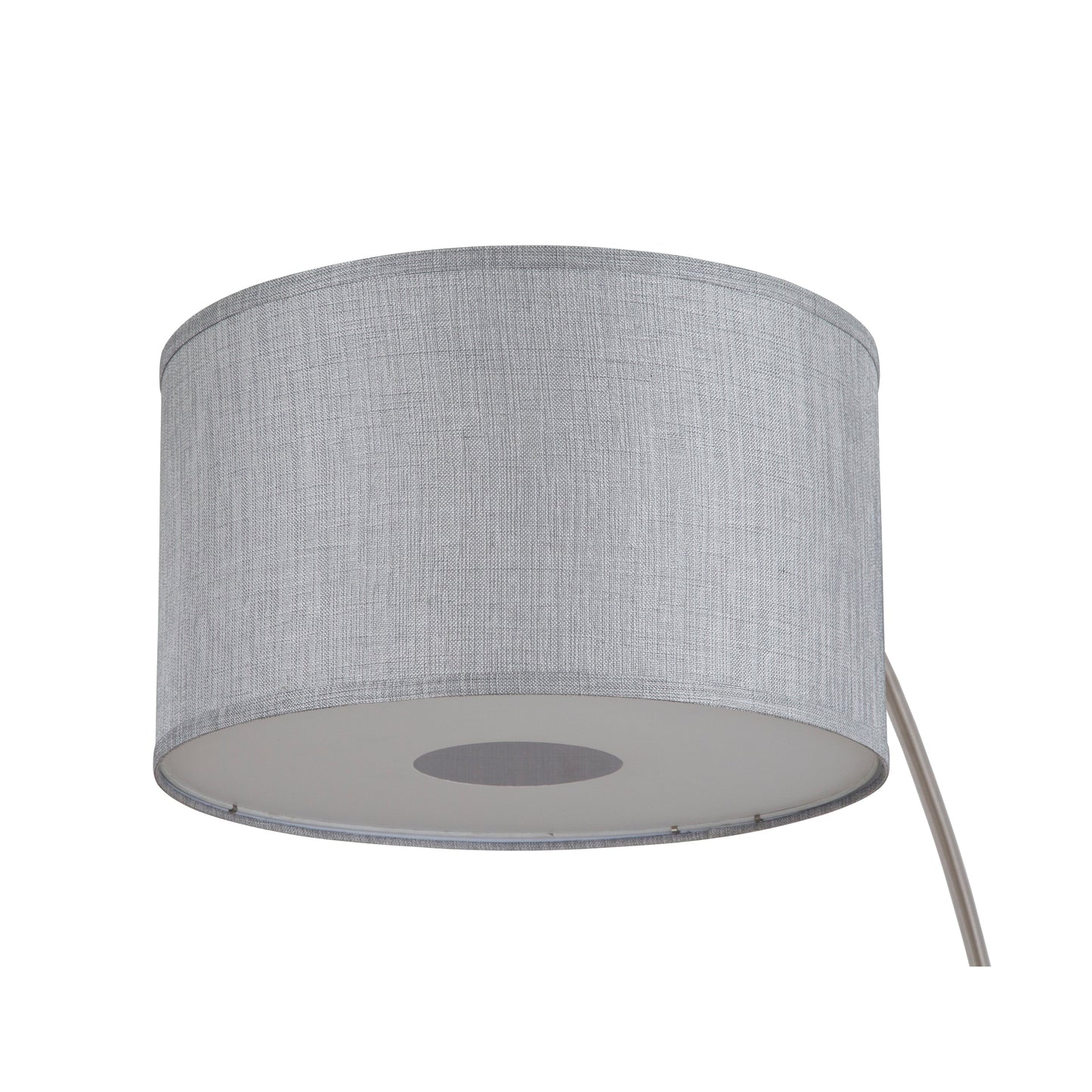 Q-Max 81 Steel Adjustable Arching Floor Lamp With Extra Large Shade and Marble Base
