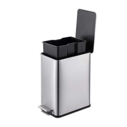 Qualiazero 10L / 2.6 Gallon Slim Step Can