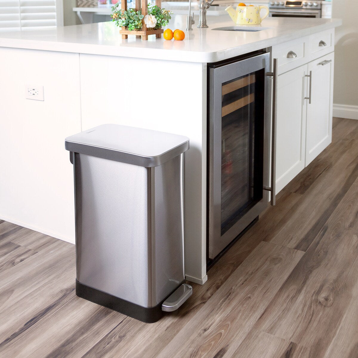 Qualiazero 50L / 13.2 Gallon Slim Step Can
