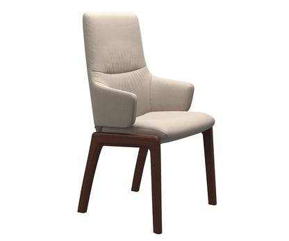 Fauteuil de salle à manger en cuir menthe