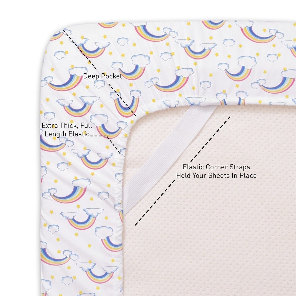 Rainbows Sheet Set by Sweet Home Collection - Multi