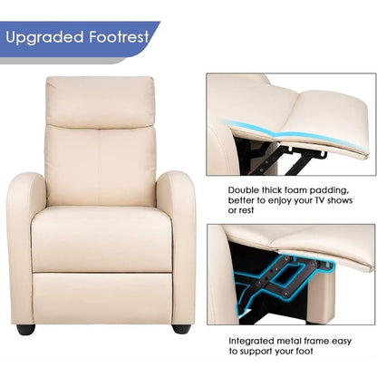 Fauteuil inclinable Homall en cuir synthétique pour salon