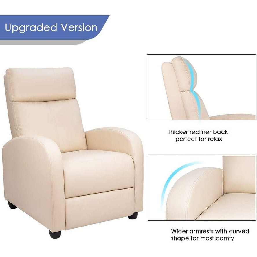 Fauteuil inclinable Homall en cuir synthétique pour salon