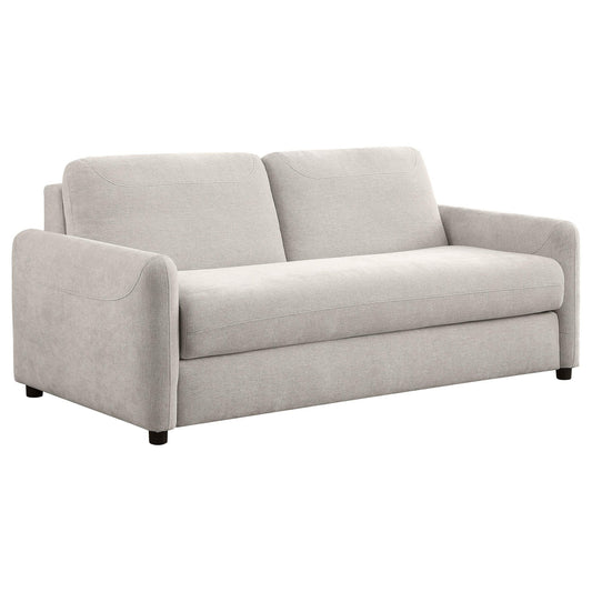 Canapé-lit Rilia avec matelas Queen Size, tissu beige, 188 cm