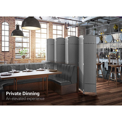 Room Divider Folding Privacy Screen Tall Partition Foldable Wall 8 Panel - 96” L x 19.50” W x 69” H