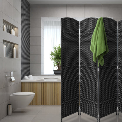 Room Divider Folding Privacy Screen Tall Partition Foldable Wall 8 Panel - 96” L x 19.50” W x 69” H