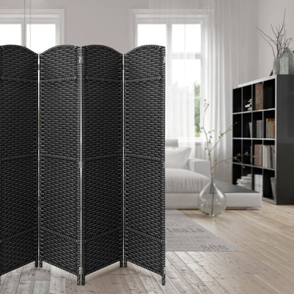 Room Divider Folding Privacy Screen Tall Partition Foldable Wall 8 Panel - 96” L x 19.50” W x 69” H
