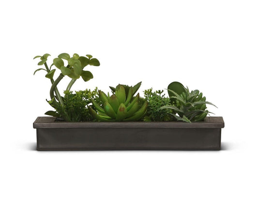 Tenture murale en fausse plante succulente verdoyante