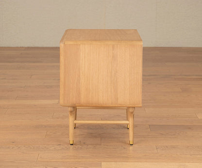 Table de chevet Hendrick Tambour II - Chêne blanc