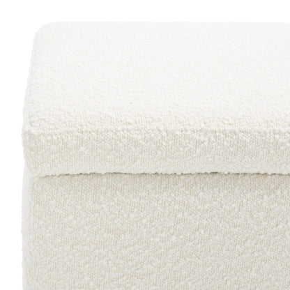 SAFAVIEH Couture Sunneva Boucle Storage Bench - 61 In. W x 20 In. D x 19 In. H - 61Wx20Dx19H