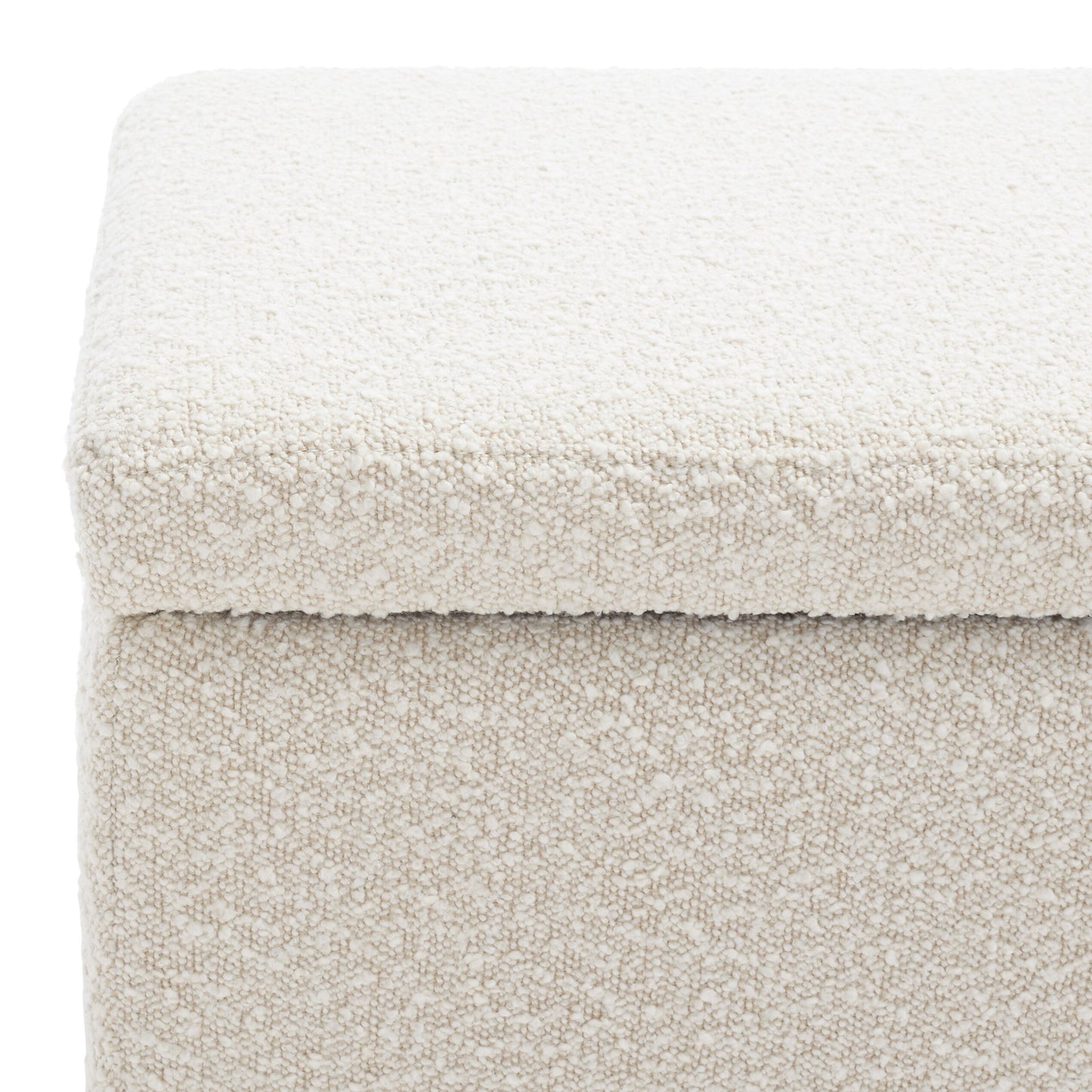 SAFAVIEH Couture Sunneva Boucle Storage Bench - 61 In. W x 20 In. D x 19 In. H - 61Wx20Dx19H