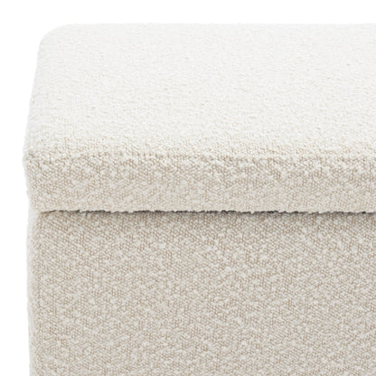SAFAVIEH Couture Sunneva Boucle Storage Bench - 61 In. W x 20 In. D x 19 In. H - 61Wx20Dx19H