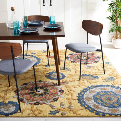 SAFAVIEH Handmade Blossom Maaret Modern Floral Wool Rug