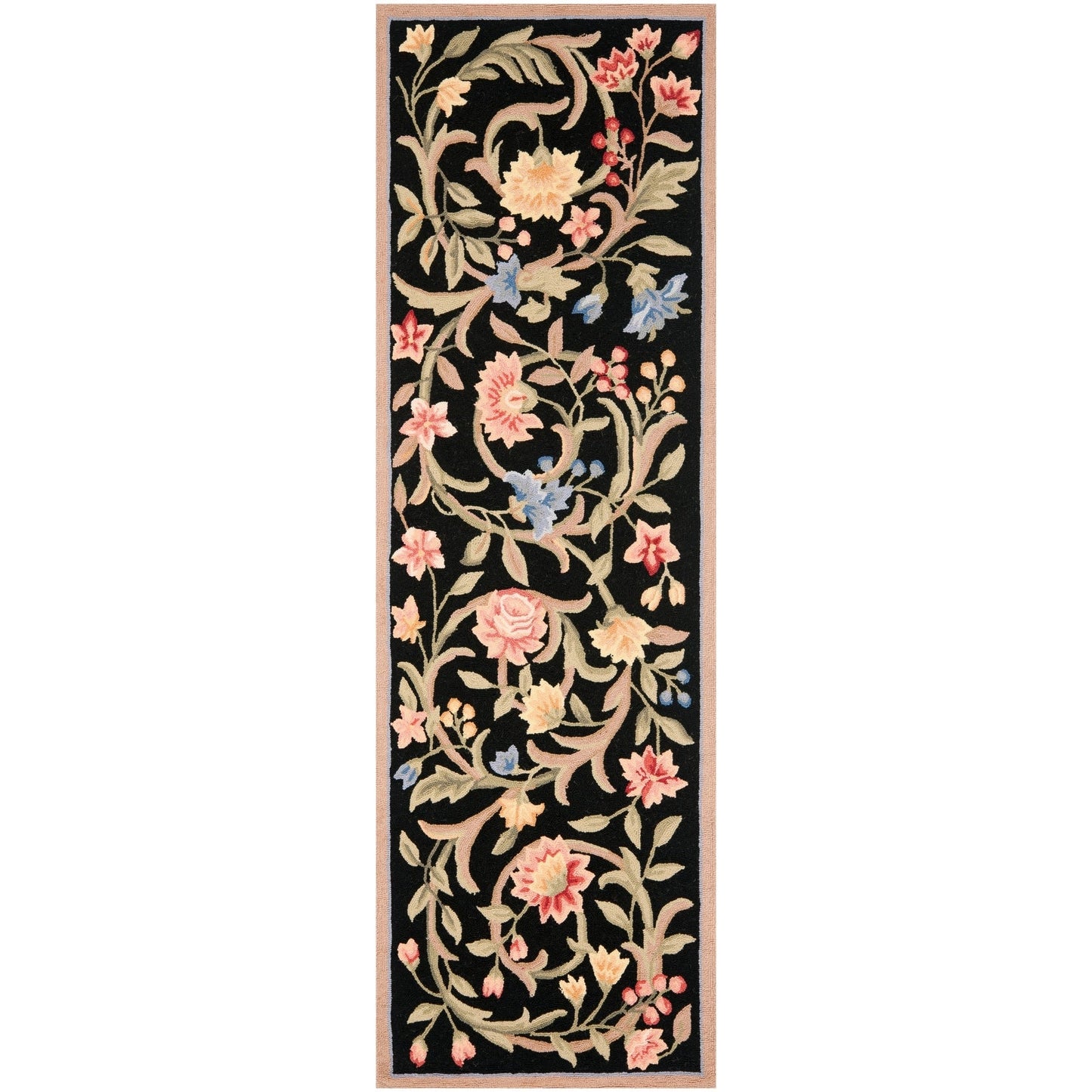 SAFAVIEH Handmade Chelsea Jacomine French Country Floral Scroll Wool