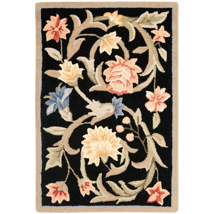 SAFAVIEH Handmade Chelsea Jacomine French Country Floral Scroll Wool