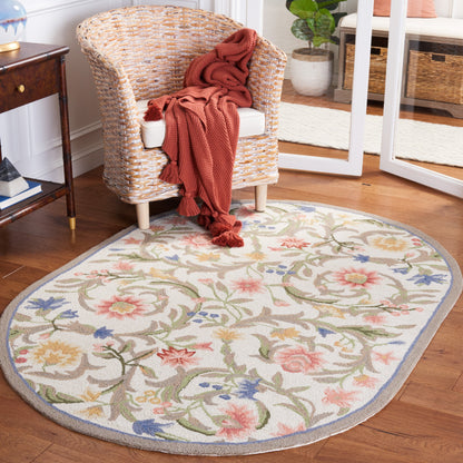 SAFAVIEH Handmade Chelsea Jacomine French Country Floral Scroll Wool