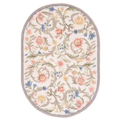 SAFAVIEH Handmade Chelsea Jacomine French Country Floral Scroll Wool