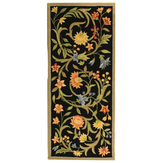SAFAVIEH Handmade Chelsea Jacomine French Country Floral Scroll Wool