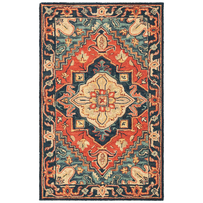 SAFAVIEH Handmade Heritage Blocks Traditional Wool Rug