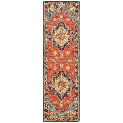 SAFAVIEH Handmade Heritage Blocks Traditional Wool Rug
