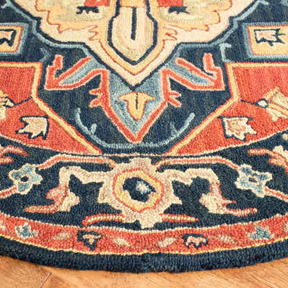 SAFAVIEH Handmade Heritage Blocks Traditional Wool Rug