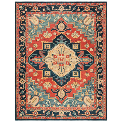 SAFAVIEH Handmade Heritage Blocks Traditional Wool Rug