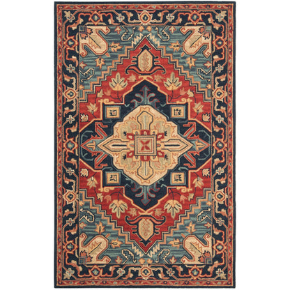 SAFAVIEH Handmade Heritage Blocks Traditional Wool Rug