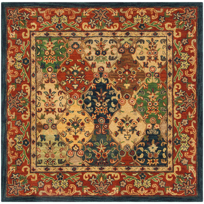 SAFAVIEH Handmade Heritage Reptilian Traditional Oriental Wool Rug