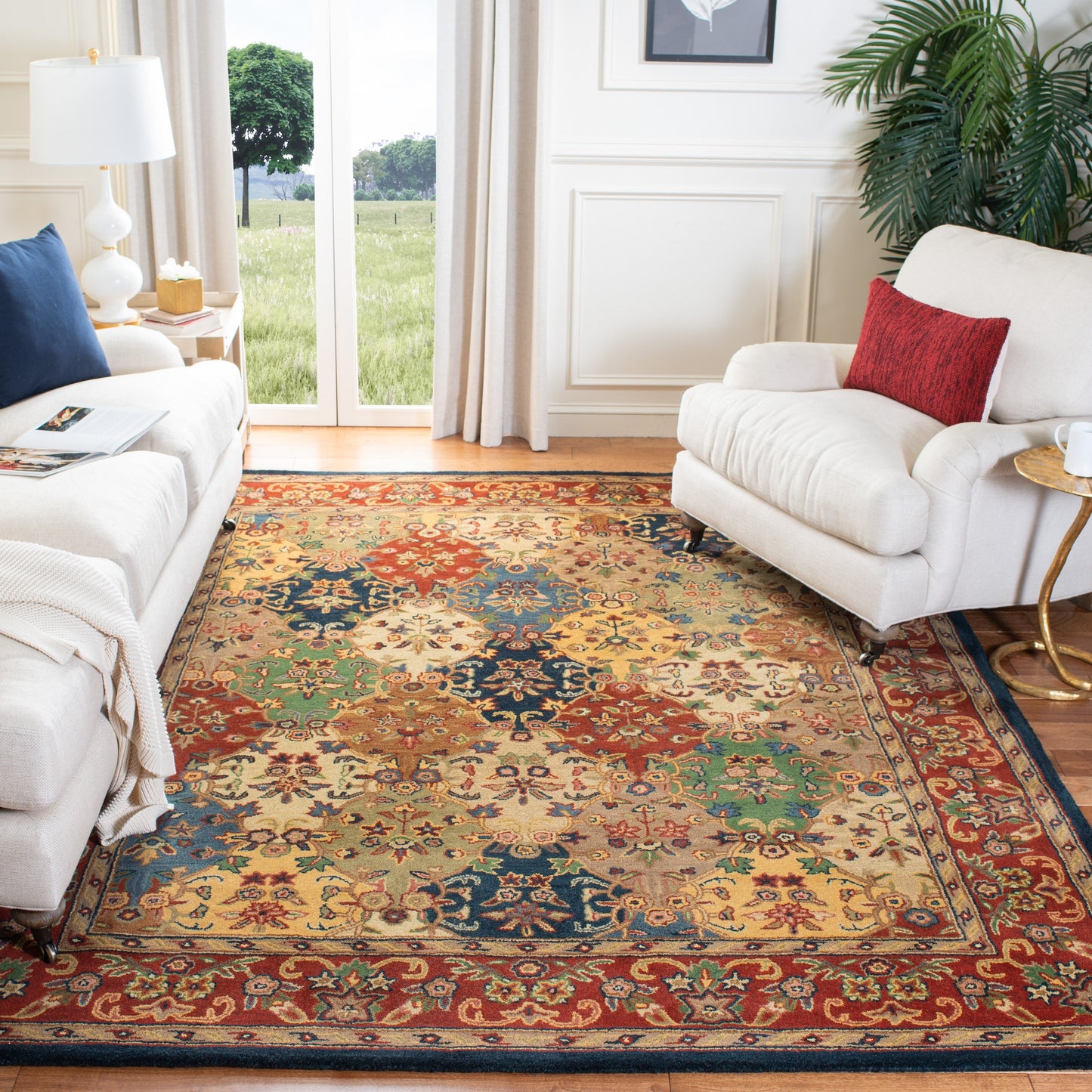 SAFAVIEH Handmade Heritage Reptilian Traditional Oriental Wool Rug