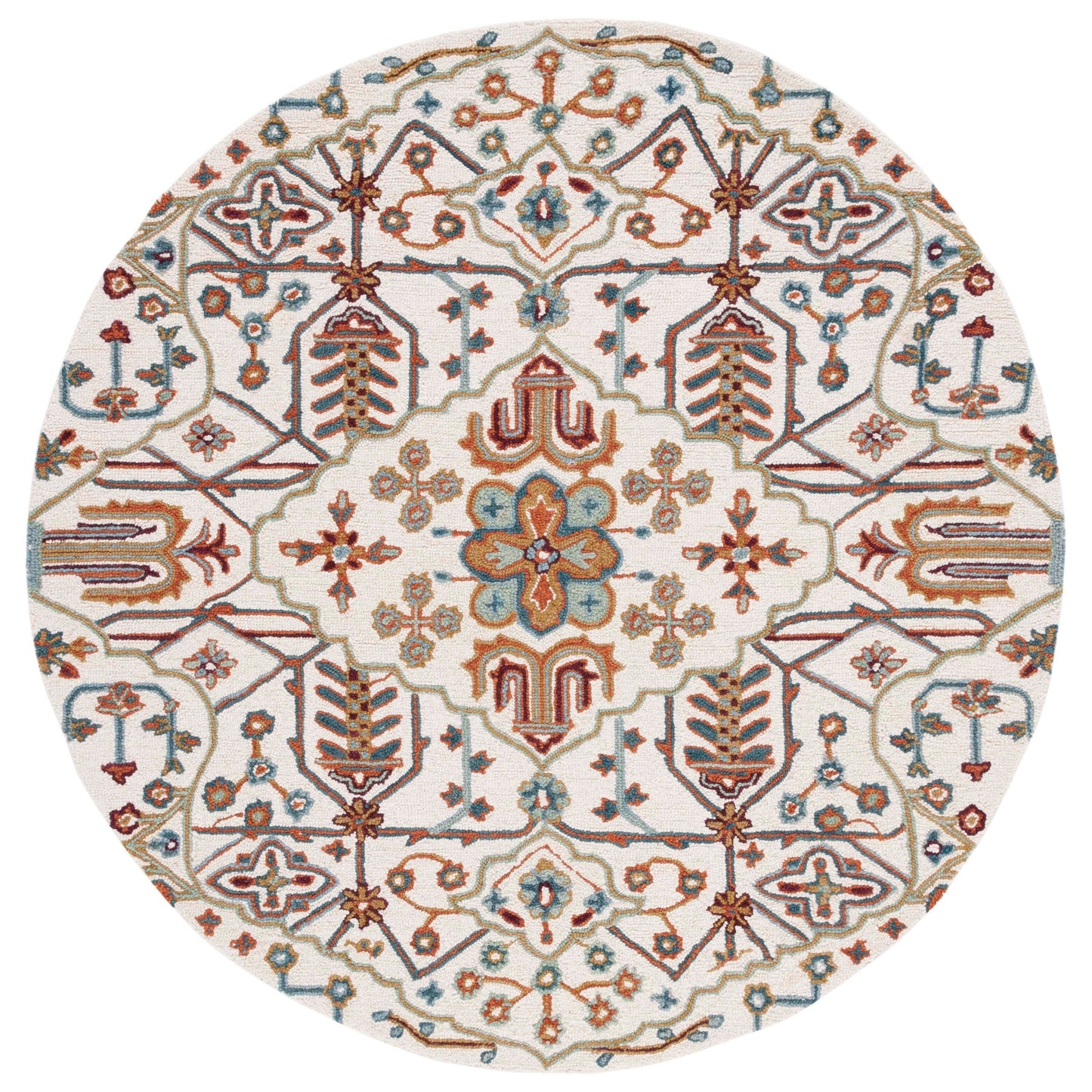 SAFAVIEH Handmade Heritage Snjolaug Floral Wool Rug