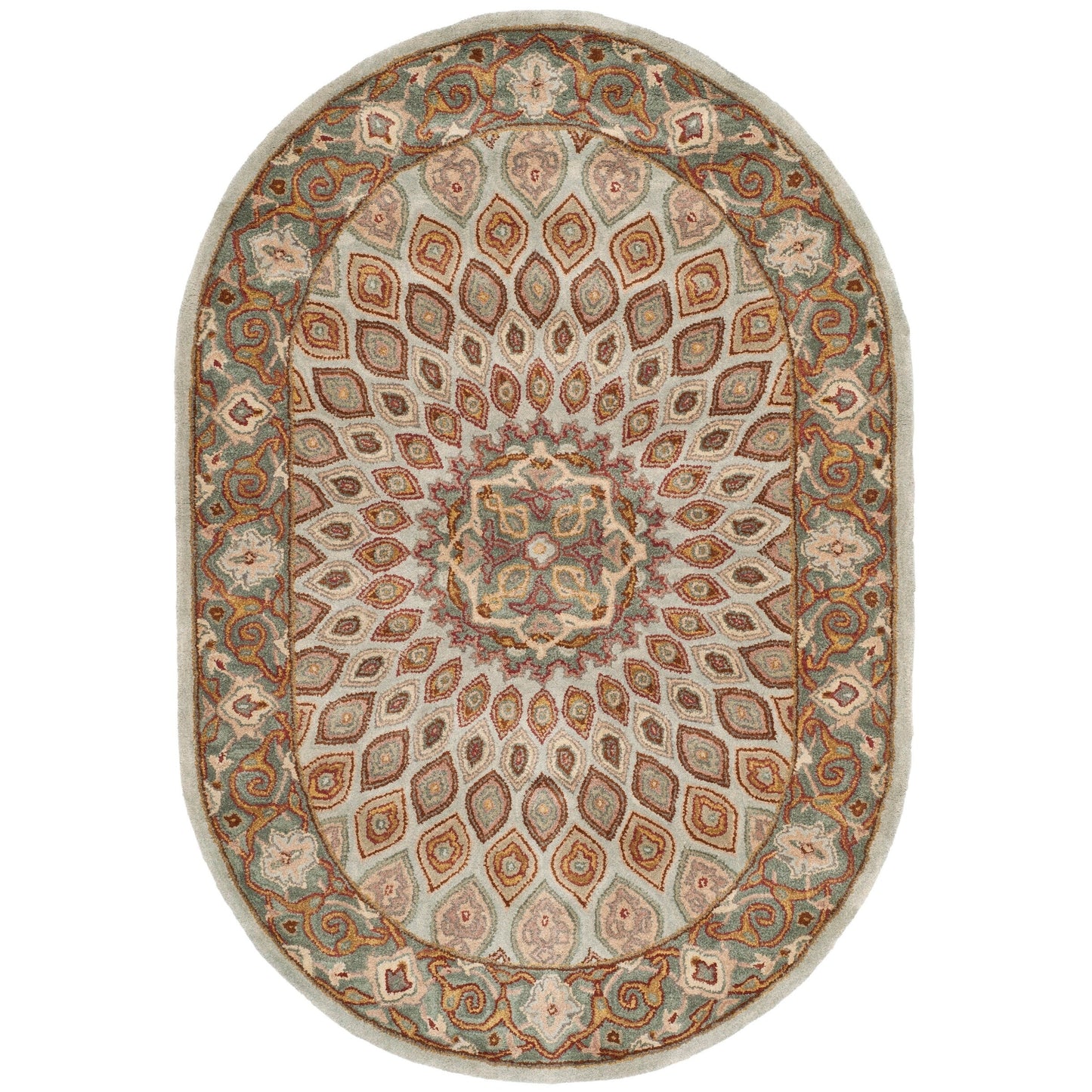 SAFAVIEH Handmade Heritage Wayfarer Traditional Oriental Wool Rug