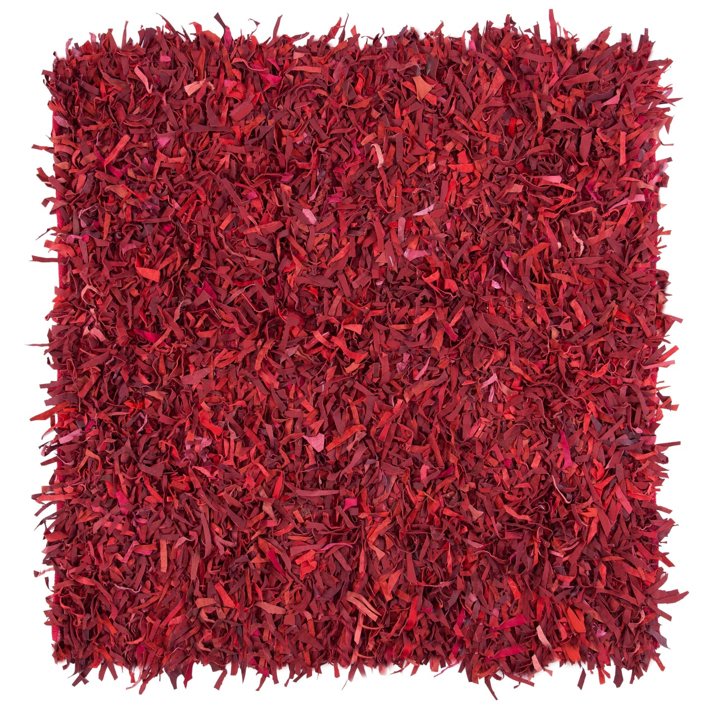SAFAVIEH Handmade Leather Shag Blayne Modern Leather Rug