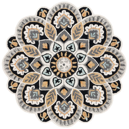 SAFAVIEH Handmade Novelty Sheyla Ornate Flower Wool Rug