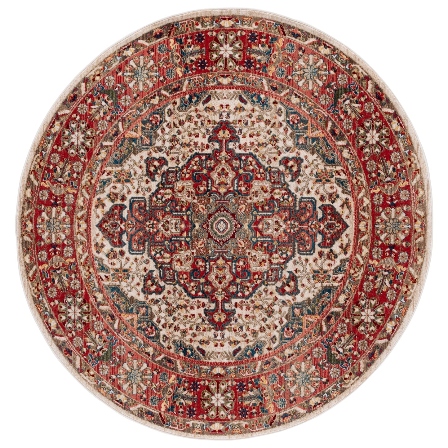 SAFAVIEH Kashan Marybeth Oriental Rug with Fringe