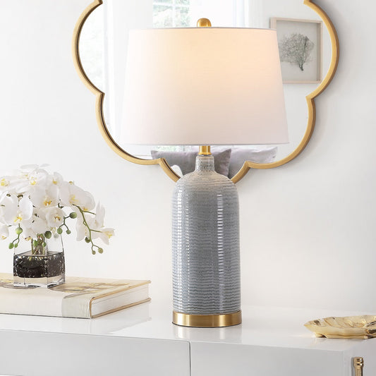 SAFAVIEH Lighting Branddis 26.75-inch Glass Table Lamp - 15 x 15 x 26.8 - 15Wx15Dx27H
