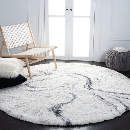 SAFAVIEH, Fontana Shag Zviya Modern Abstract 2-inch Thick Rug