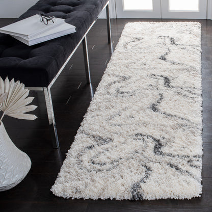 SAFAVIEH, Fontana Shag Zviya Modern Abstract 2-inch Thick Rug