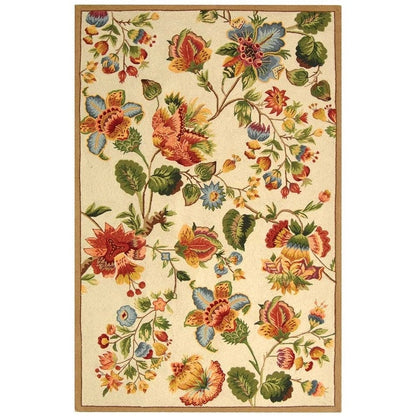 SAFAVIEH, Handmade Chelsea Jurendine French Country Floral Wool Rug