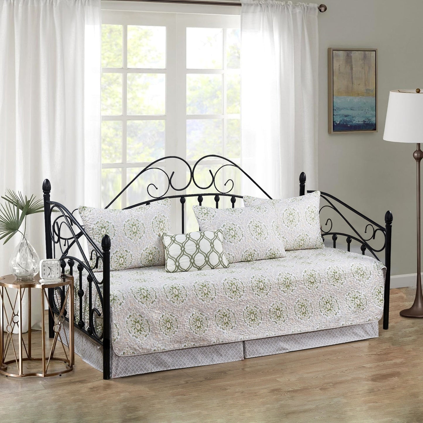 Serenta 6 Piece Cotton Blend Daybed Bedspread Coverlet Set - 75 x 39