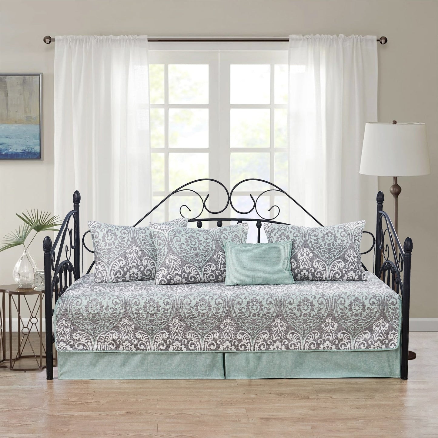Serenta 6 Piece Cotton Blend Daybed Bedspread Coverlet Set - 75 x 39