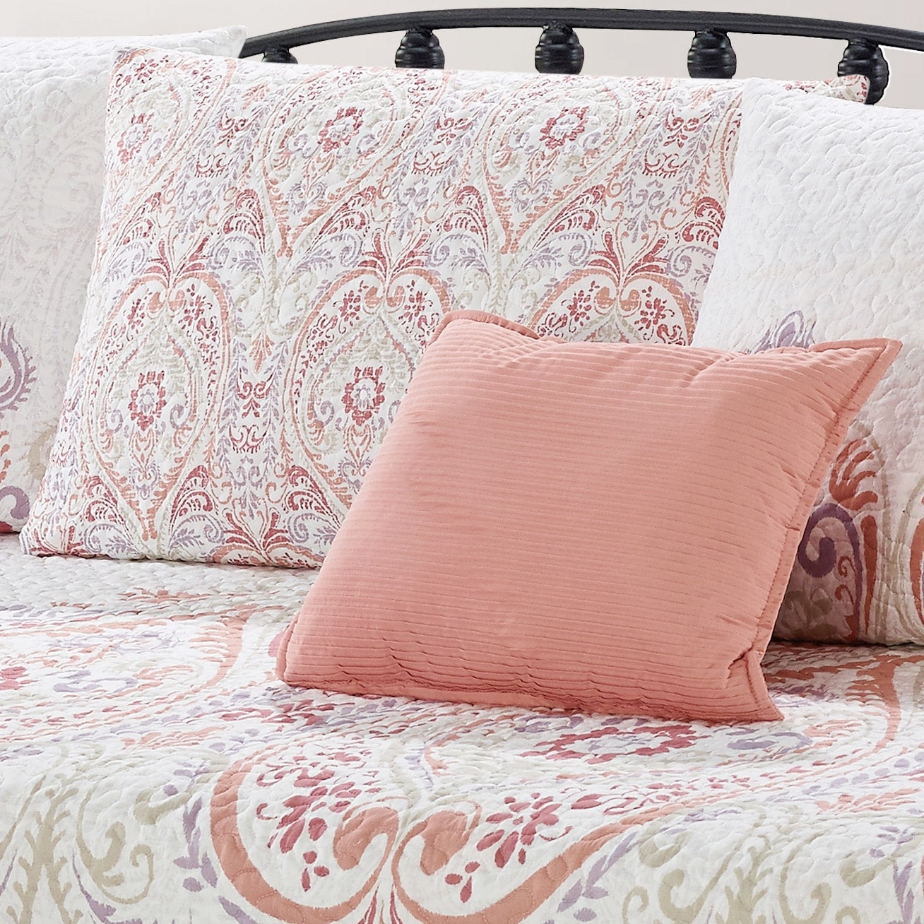 Serenta 6 Piece Cotton Blend Daybed Bedspread Coverlet Set - 75 x 39