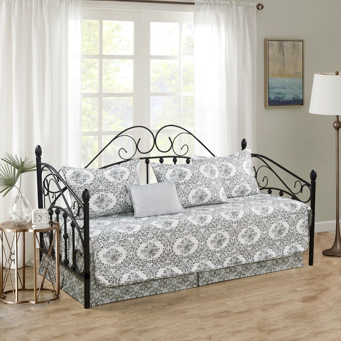 Serenta 6 Piece Cotton Blend Daybed Bedspread Coverlet Set - 75 x 39
