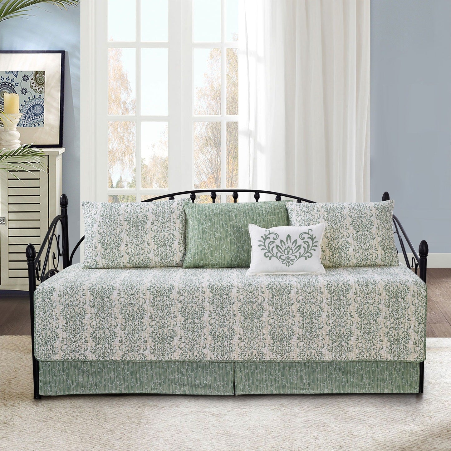 Serenta 6 Piece Cotton Blend Daybed Bedspread Coverlet Set - 75 x 39