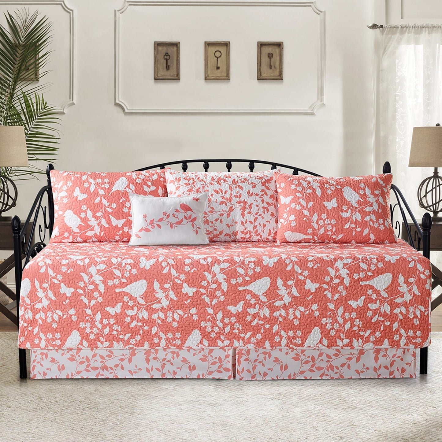 Serenta 6 Piece Cotton Blend Daybed Bedspread Coverlet Set - 75 x 39